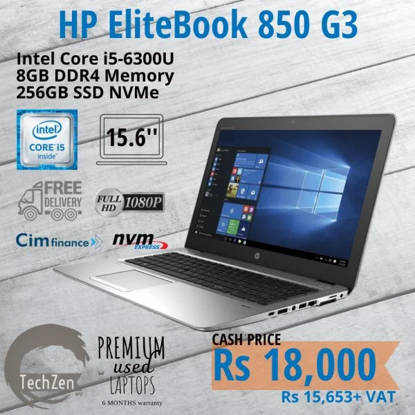 HP EliteBook 850 G3 I5