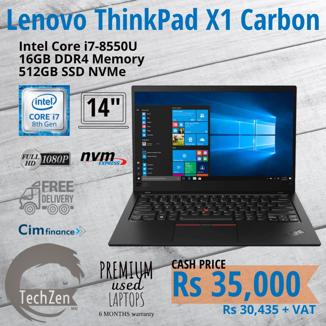 Lenovo Thinkpad x1 carbon 6th gen